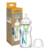 Picture of Dr. Brown's Natural Flow Anti-Colic Options+ Wide-Neck Glass Baby Bottle 9 oz/270 mL,with Level 1 Slow Flow Nipple,1 Pack,0m+