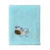 Picture of CREVENT 30''X40'' Cozy Fluffy Warm Fleece Infant Baby Blanket for Girls & Boys Toddler Crib Cot Stroller - Blue Cow