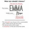 Picture of First and Middle Name Signs for Nursery Wooden Name Signs for Kids Room Personalized Name Sign