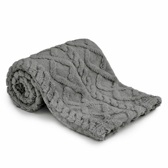 Picture of Sherpa Fleece Baby Blanket, Ultra Soft Fluffy Premium Baby Blankets for Boys Girls, Cozy Infant Toddler Newborn Receiving Blankets for Crib Stroller 30”×40” (Grey)