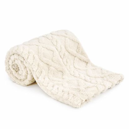 Picture of Sherpa Fleece Baby Blanket, Ultra Soft Fluffy Premium Baby Blankets for Boys Girls, Cozy Infant Toddler Newborn Receiving Blankets for Crib Stroller 30”×40” (Cream)