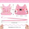 Picture of Accmor Toddler Harness Leash, 3 in 1 Cute Butterfly Kids Leash + Anti Lost Wrist Link, Adorable Child Walking Harness Wristband Assistant Soft Strap Belt Protector for Baby Girls to Outdoor Travel