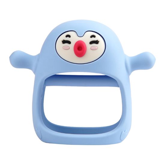 Picture of Smily Mia Shy Penguin Pencifiers for Breastfed Babies, Breastfed Essentials, Baby Essentials New Born Must Haves, Baby Pacifiers for 0-3,3-6,6-9Months Infants,Sky Blue