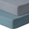 Picture of GUNTAIL Baby Crib Sheets for Boys Girls, 2 Pack Fitted Crib Sheet for Standard Crib and Toddler Mattress, Soft Microfiber Baby Sheet 52x28x8in. (Dark Green & Dark Grey)