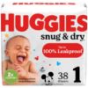 Picture of Huggies Size 1 Diapers, Snug & Dry Newborn Diapers, Size 1 (8-14 lbs), 38 Count, Packaging May Vary