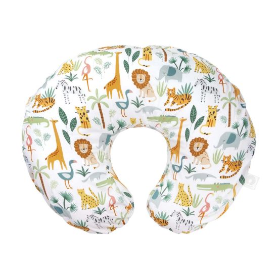 Picture of Boppy Nursing Pillow Cover, Colorful Wildlife, Cotton Blend, Fits The Original Support for Breastfeeding, Bottle Feeding, and Bonding, Cover Only, Sold Separately