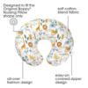 Picture of Boppy Nursing Pillow Cover, Colorful Wildlife, Cotton Blend, Fits The Original Support for Breastfeeding, Bottle Feeding, and Bonding, Cover Only, Sold Separately