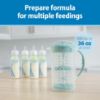 Picture of Dr. Brown's Baby Formula Mixing Pitcher with Adjustable Stopper, Locking Lid, & No Drip Spout, 32oz, BPA Free, Teal