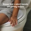 Picture of Frida Baby Fold-and-Go Potty Seat for Toilet | Foldable Travel Potty Seat for Toddler, Fits Round & Oval Toilets, Non-Slip Base, Handles, Includes Free Travel Bag