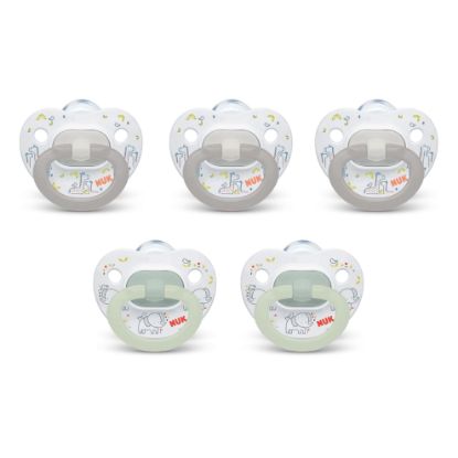 Picture of NUK Comfy Orthodontic Pacifiers for 0-6 Months - BPA-Free, 5-Pack, Soft & Durable Design for Baby Comfort