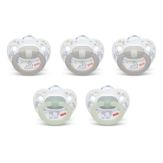 Picture of NUK Comfy Orthodontic Pacifiers for 0-6 Months - BPA-Free, 5-Pack, Soft & Durable Design for Baby Comfort