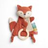 Picture of Itzy Ritzy - Bitzy Crinkle Sensory Toy Fox with Crinkle Sound for Babies & Toddlers - Features Soft Braided Teething Ring & Textured Ribbons, Designed for Ages 0 Months and Up, Fox