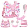 Picture of Accmor Toddler Harness Leash, Cute Butterfly Kids Leash + Anti Lost Wrist Link for Outdoor Travel, Adorable Child Walking Harness Wristband Assistant Strap Belt Keep Kids Close for Baby Boys Girls