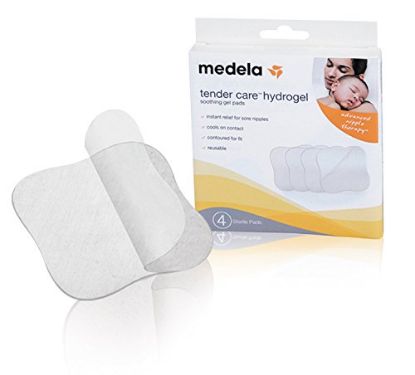 Picture of Medela Soothing Gel Pads for Breastfeeding, 4 count, Tender Care Hydrogel Pads, Advanced Nipple Therapy, Instant Cooling Relief for Tender Nipples, Reusable