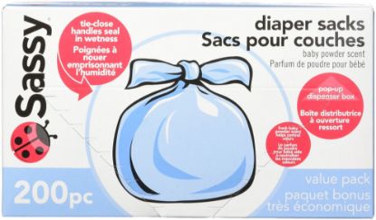 Picture of Sassy Baby Disposable Diaper Sacks, 200 Count, Packaging may vary