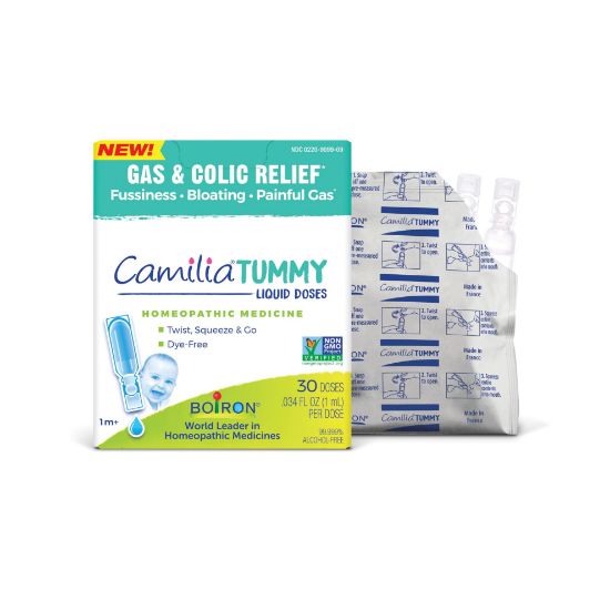 Picture of Boiron Camilia Tummy for Colic, Painful Gas, Bloating, & Fussiness- Sterile and Non-Drowsy Liquid Doses - 30 Count