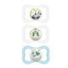 Picture of MAM Air Night & Day Baby Pacifier, for Sensitive Skin, Glows in The Dark, 3 Pack, 6-16 Months, Unisex,3 Count (Pack of 1)