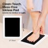 Picture of 2-Pack Inkless Hand and Footprint Kit - Ink Pad for Baby Hand and Footprints - Dog Paw Print Kit,Dog Nose Print Kit - Baby Footprint Kit, Clean Touch Baby Foot Printing Kit,Handprint Kit(Jet Black, L)