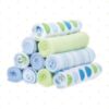 Picture of Spasilk Washcloth Wipes Set For Newborn Boys And Girls, Soft Terry Washcloth Set-Pack Of 20, Blue Dot