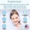 Picture of TruKid Bubble Podz Bubble Bath for Baby & Kids, Gentle Refreshing Bath Bomb for Sensitive Skin, pH Balance 7 for Eye Sensitivity, Natural Moisturizers and Ingredients, Cherry (10 Podz)