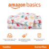 Picture of Amazon Basics Kid's Soft Easy-Wash Lightweight Microfiber 3-Piece Sheet Set, Toddler, Multi Colour, Butterflies