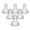 Picture of Dr. Brown’s Natural Flow Preemie Flow Narrow Baby Bottle Silicone Nipple, Slowest Flow, 0m+, 100% Silicone Bottle Nipple, 6 Count(Pack of 1)
