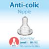 Picture of Dr. Brown’s Natural Flow Level 1 Narrow Baby Bottle Silicone Nipple, Slow Flow, 0m+, 100% Silicone Bottle Nipple, 6 Count (Pack of 1)
