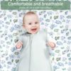 Picture of GUNTAIL Baby Crib Sheets for Boys Girls, 2 Pack Fitted Crib Sheet for Standard Crib and Toddler Mattress, Soft Microfiber Baby Sheet 52x28x8in (Leaf & Green)
