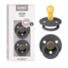 Picture of BIBS Pacifiers Colour Collection | Natural Rubber Baby Pacifier | Set of 2 BPA-Free Soothers | Made in Denmark | 6+ Months (Pack of 2) | Iron