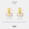 Picture of BIBS Pacifiers - Boheme Collection | BPA-Free Baby Pacifier | Made in Denmark | Set of 2 Sage/Cloud Color Premium Soothers | Size 0-6 Months