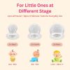 Picture of NatureBond Baby Food Feeder/Fruit Feeder Pacifier Nibbler (2 Pack) - Infant Teething Toy Teether Weaning in Appetizing Colors | + Additional Silicone Sacs