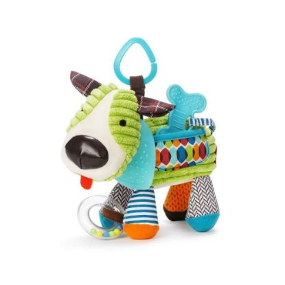 Picture of Skip Hop Bandana Buddies Baby Activity and Teething Toy with Multi-Sensory Rattle and Textures, Puppy