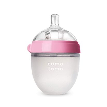 Picture of Comotomo Natural Feel Baby Bottle, Pink, 5 Oz