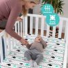 Picture of Pack n Play Sheets, BROLEX 2 Pack Mini Crib Sheets,Stretchy Portable Fitted Playard Sheet Set, Convertible Playard Mattress Cover,Ultra Soft Breathable Material,Elephant Whale