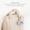 Picture of Ubbi Retractable On the Go Bag Dispenser for Travel, Diaper Bag Accessory, Must Have for Newborn, Helpful Baby Item, Gray