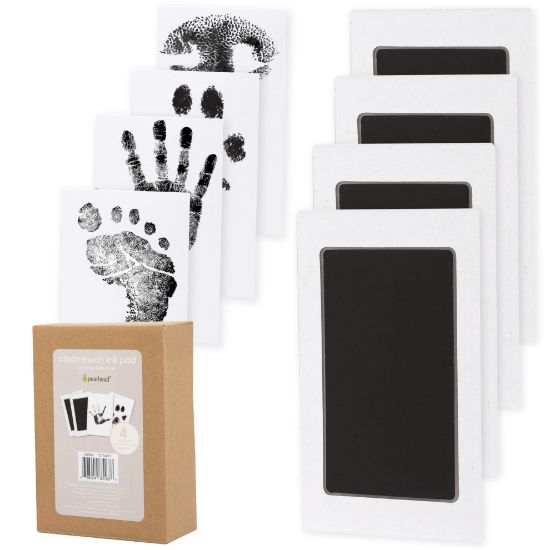 Picture of Pearhead 4-Pack Clean-Touch Ink Pad Kit, Mess-Free Inkless Hand and Footprint Kit, Baby Foot Printing Kit, Cat and Dog Paw Print Kit, Suitable for Babies and Pets