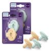 Picture of Philips Avent Soothie 0-3 Months Orthodontic Baby Pacifiers, 100% Silicone Pacifiers, One Piece, BPA-Free, 2 Green and 2 Yellow, 4 Pack, Model SCF190/71