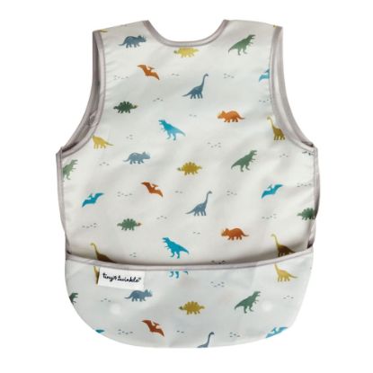 Picture of Tiny Twinkle Mess Proof Baby Bib - Waterproof & Lightweight Baby-Led Weaning Apron | 100% Recycled Polyester, Easy Clean & Machine Washable (Dinosaur,Large 2-4 Years)