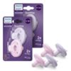 Picture of Philips Avent Soothie 0-3 Months Orthodontic Baby Pacifiers, 100% Silicone Pacifiers, One Piece, BPA-Free, 2 Lilac and 2 Pink, 4 Pack, Model SCF190/70