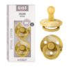 Picture of BIBS Pacifiers Colour Collection | Natural Rubber Baby Pacifier | Set of 2 BPA-Free Soothers | Made in Denmark | 6+ Months (Pack of 2) | Mustard/Ivory Tie Dye