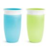 Picture of Munchkin Sippy Cups for Toddlers 1-3, Spill Proof Miracle 360 Cup, 10 Ounce, 2 Pack, Green/Blue