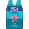 Picture of Coppertone Sunscreen Spray SPF 50, Broad Spectrum, Water Resistant for Kids, #1 Pediatrician Recommended Brand, 5.5 Ounce (Pack of 2)