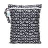 Picture of Bumkins Waterproof Wet Bag for Baby, Travel, Swim Suit, Cloth Diapers, Pump Parts, Pool, Gym Clothes, Toiletry, Strap to Stroller, Daycare, Zipper Reusable Bag, Wetdry Packing Pouch, XOXO Black