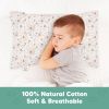 Picture of KeaBabies Toddler Pillowcase 13"x18" - Organic Cotton Toddler Pillowcase for Kids, Boys, Girls, Soft & Durable Cotton Cover for Miniature Sleepy Pillows, Cute Colors,Pillow Sold Separately(Flora Vale)