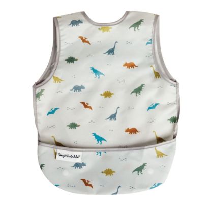 Picture of Tiny Twinkle Mess Proof Baby Bib - Waterproof & Lightweight Baby-Led Weaning Apron | 100% Recycled Polyester, Easy Clean & Machine Washable (Dinosaur, Small 6-24 Months)