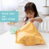 Picture of Bumkins Waterproof Wet Bag for Baby, Travel, Swim Suit, Cloth Diapers, Pump Parts, Pool, Gym Clothes, Toiletry, Strap to Stroller, Daycare, Zipper Reusable Bag, Wetdry Packing Pouch, Yellow