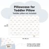 Picture of KeaBabies Toddler Pillowcase 13"x18" - Organic Cotton Toddler Pillowcase for Kids, Boys,Girls,Soft & Durable Cotton Cover for Miniature Sleepy Pillows,Cute Colors,Pillow Sold Separately(Jolly Rainbow)