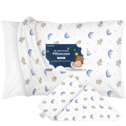 Picture of KeaBabies Toddler Pillowcase 13"x18" - Organic Cotton Toddler Pillowcase for Kids, Boys, Girls, Soft & Durable Cotton Cover for Miniature Sleepy Pillows,Cute Colors,Pillow Sold Separately(Space Drift)