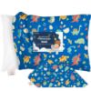 Picture of KeaBabies Toddler Pillowcase 13"x18" - Organic Cotton Toddler Pillowcase for Kids, Boys, Girls, Soft & Durable Cotton Cover for Miniature Sleepy Pillows, Cute Colors, Pillow Sold Separately(DinoWorld)