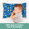 Picture of KeaBabies Toddler Pillowcase 13"x18" - Organic Cotton Toddler Pillowcase for Kids, Boys, Girls, Soft & Durable Cotton Cover for Miniature Sleepy Pillows, Cute Colors, Pillow Sold Separately(DinoWorld)